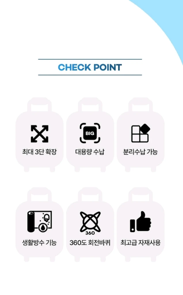 올에스 대용량 이민가방 대용량 이민가방 새제품입니다. 상황에 따라 크기 확장, 축소가 가능한 여행가방입니다. 바퀴가 이미지