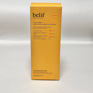 빌리프 슈퍼 나이츠 - 브라이트 토닝 비건 팩 클렌저