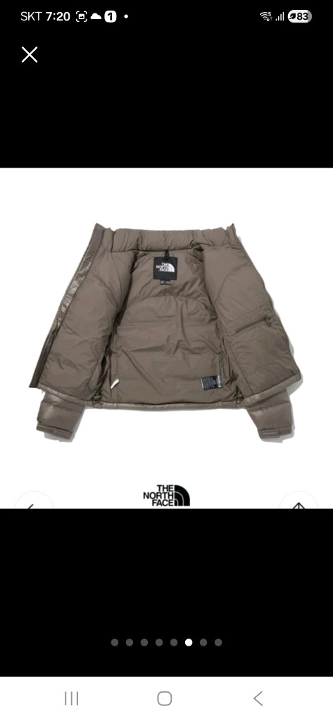 노스페이스 2000 레트로 눕시 여성 패딩 M--5