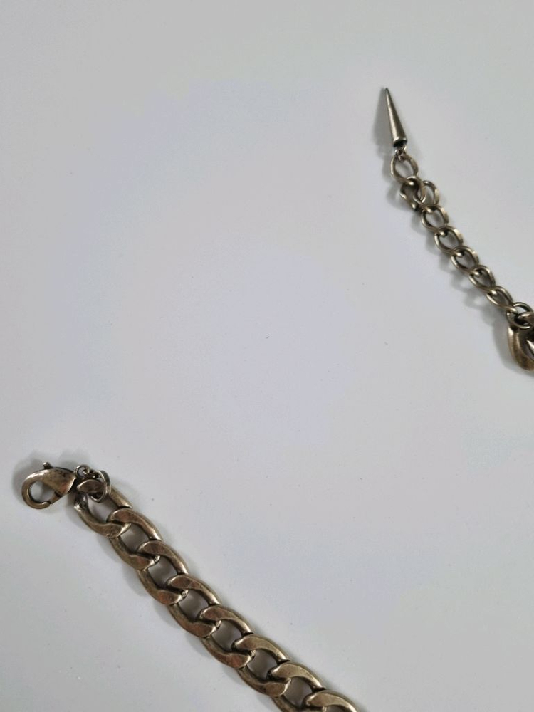 체인 큐빅 스파이크 빈티지 목걸이 이미지