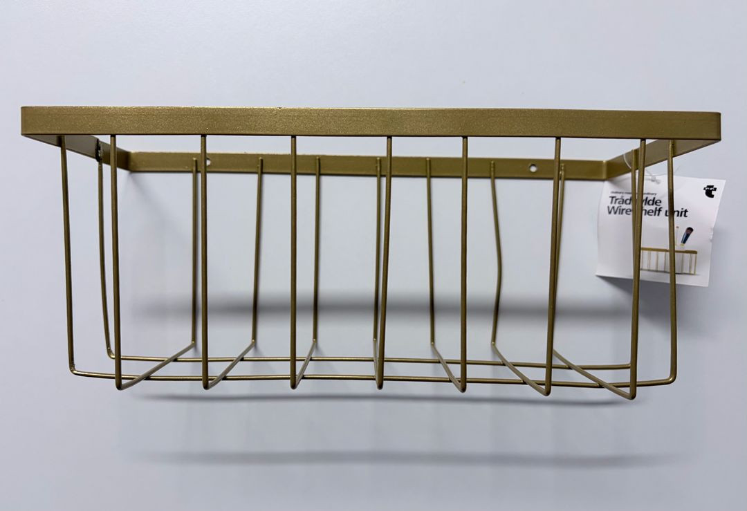 [새상품] 플라잉타이거 인테리어 골드 철망 선반--2