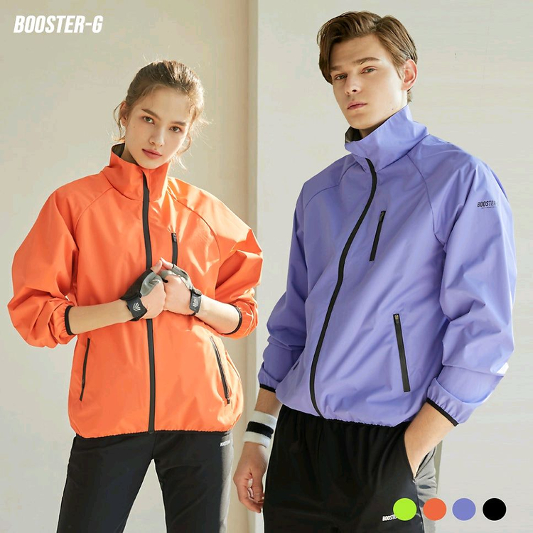 땀복 BOOSTER-G 오렌지 바람막이 M--4