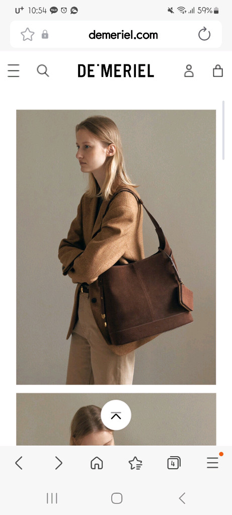 (새상품)드메리엘 벨비에아 호보백 미디움 이미지