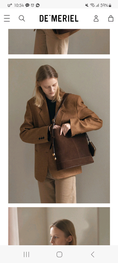 (새상품)드메리엘 벨비에아 호보백 미디움 이미지