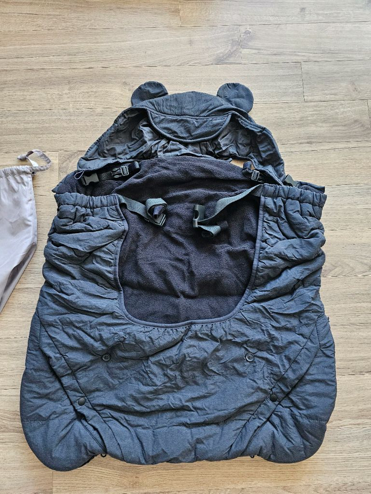 베이비머핀 프리미엄. 아기 포대기 새상품.겨울아기띠워머.패딩아기띠워머 이미지