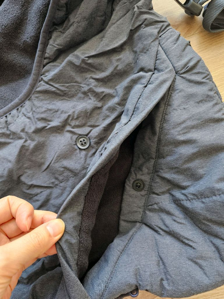 베이비머핀 프리미엄. 아기 포대기 새상품.겨울아기띠워머.패딩아기띠워머 이미지