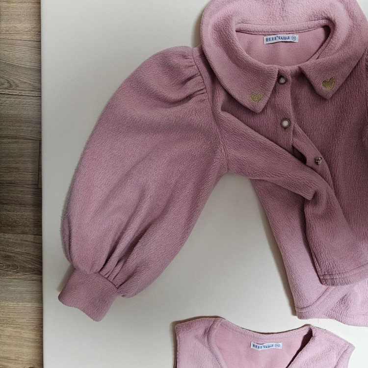 베베테일러 밍크치마가디건셋트 130.베베테일러 120--5