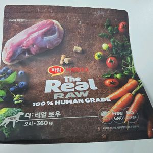 하림 더리얼 로우 어덜트 오리 360g 새상품 강아지 다이어트 사료