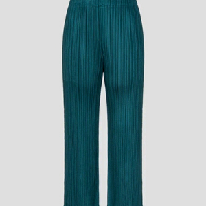 이세이미야케 플리츠플리즈 바지 시커 바텀1 팬츠 터콰이즈 그린 3사이즈