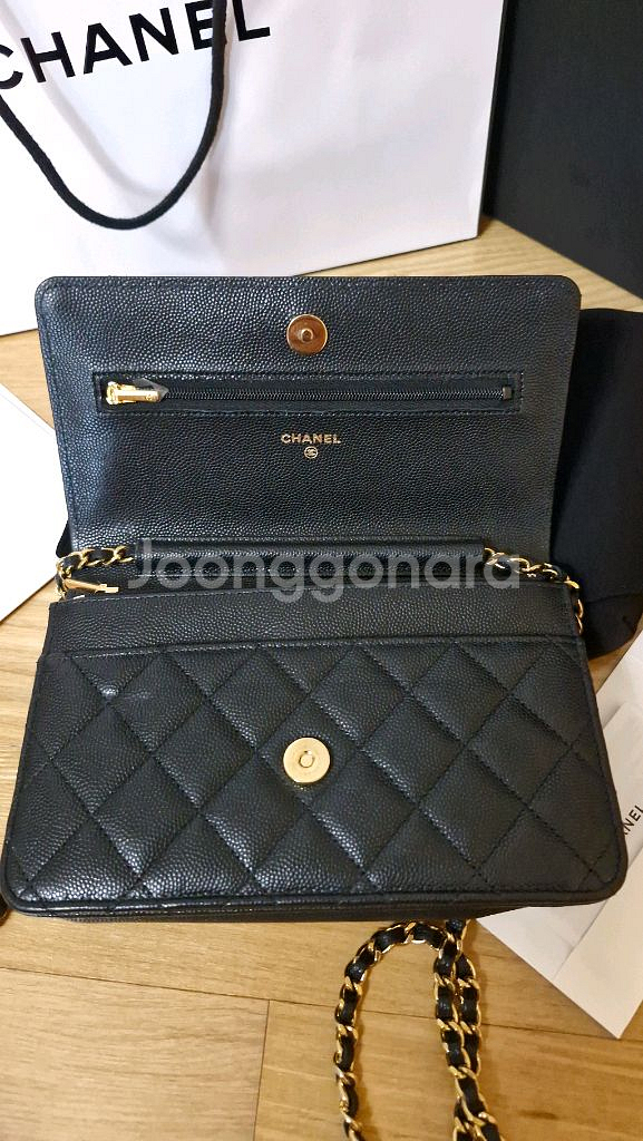 샤넬 클래식 캐비어 WOC 코코 카지노(시즌 하트) 내--3