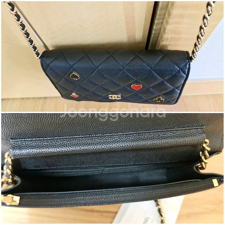 샤넬 클래식 캐비어 WOC 코코 카지노(시즌 하트) 내--5