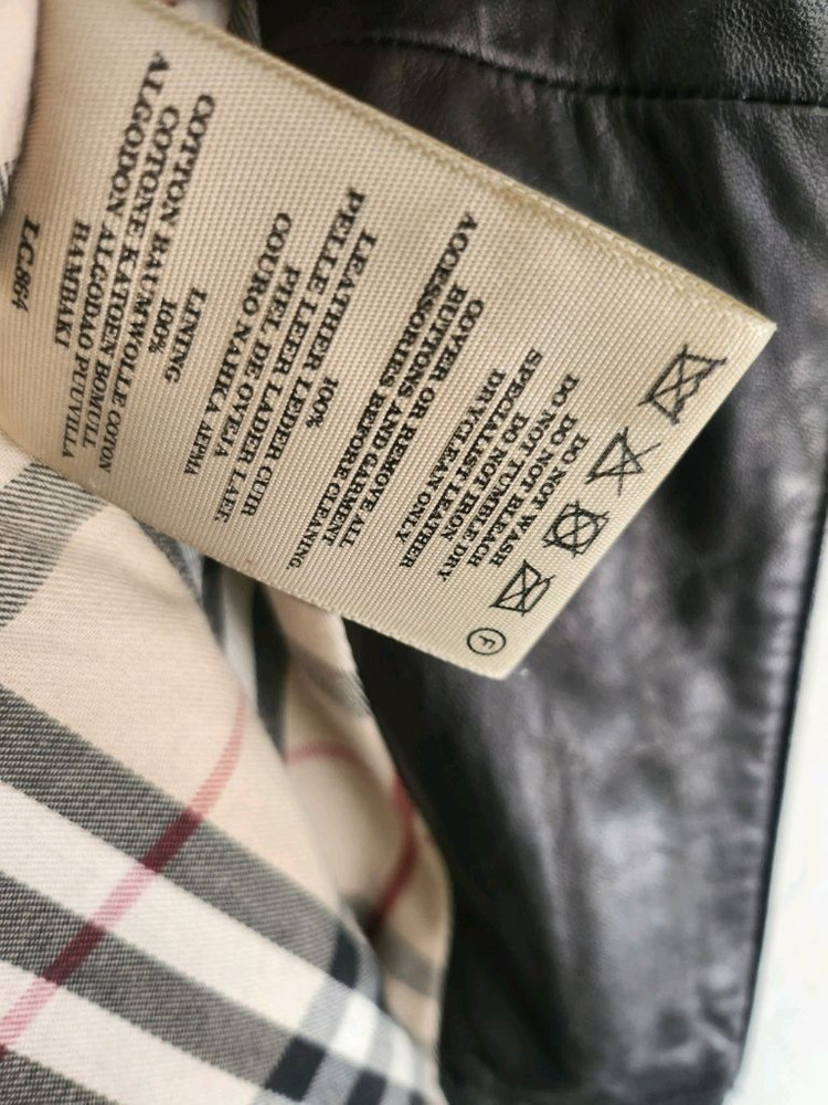 버버리 가죽 쟈켓--6