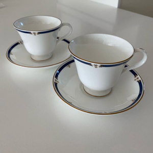 (새제품)웨지우드 커피잔세트 2인조&디너접시2피스