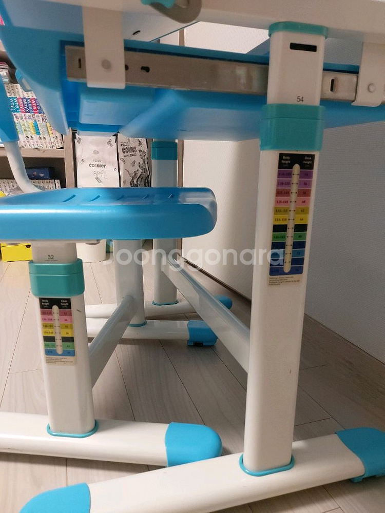 ETFurniture어린이높이조절책상 의자세트,어린이책걸상,유아유치원생책상,의자세트--5