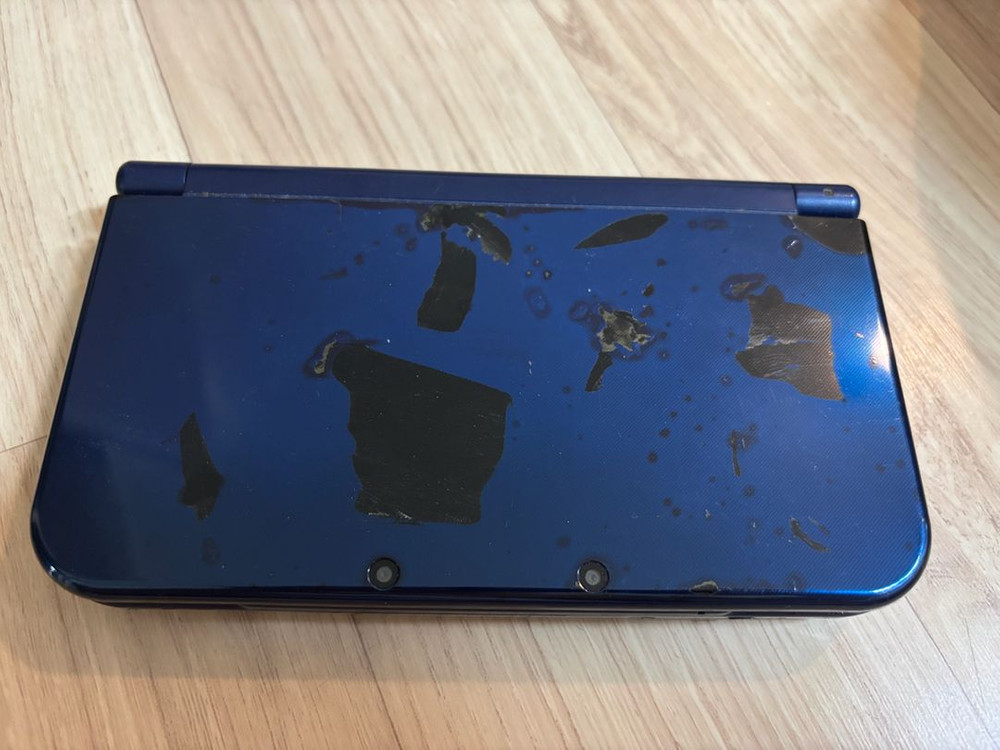 닌텐도 new 3ds xl 블루 순정 포뱅--1
