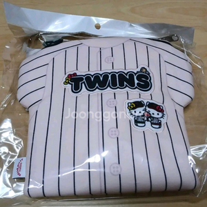 LG트윈스 헬로키티 패션유니폼 파우치백(PINK/BLACK)