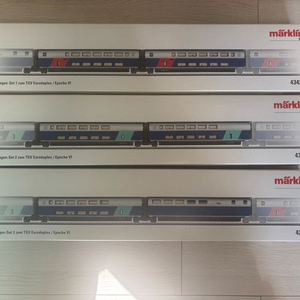(A급 중고 철도모형) Marklin HO TGV duplex 6량 증결세트