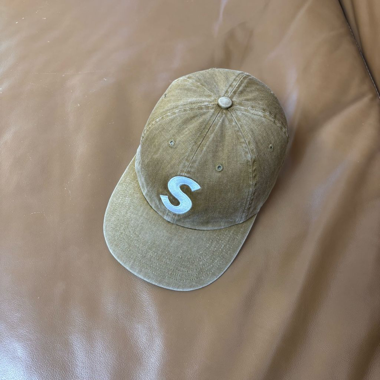 슈프림 S로고 볼캡 모자 20SS 피그먼트 탄--4