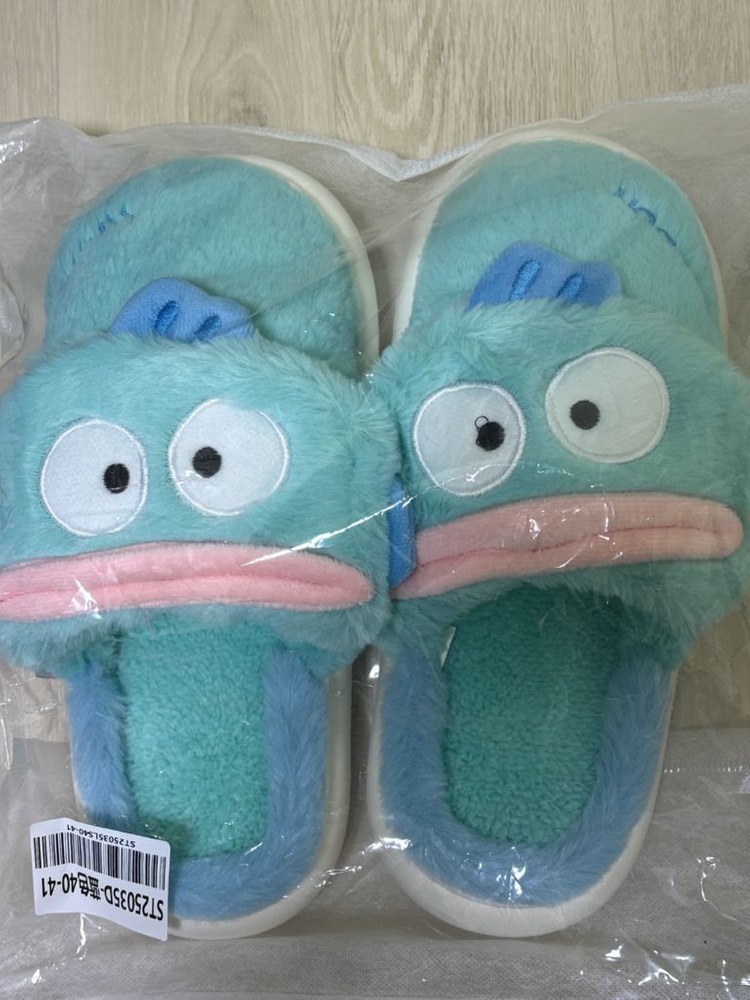 산리오 정품 겨울 털실내화(슬리퍼) 마이멜로디, 한교동--1