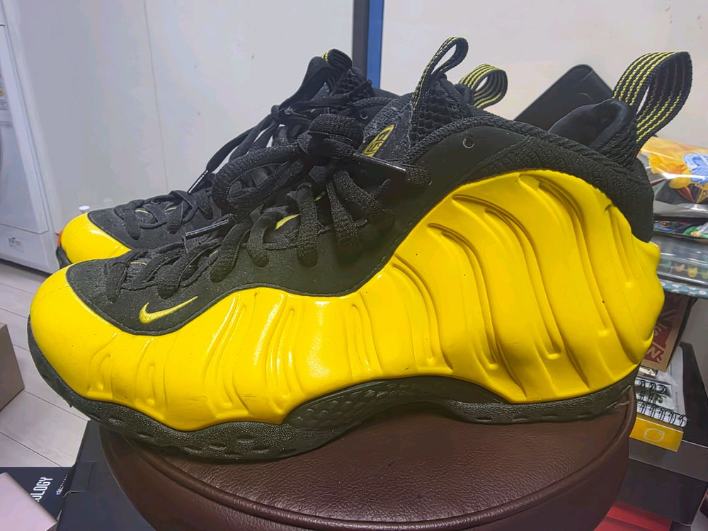 나이키 에어 폼포짓 원 우탱 옵틱 옐로우 265mm--2