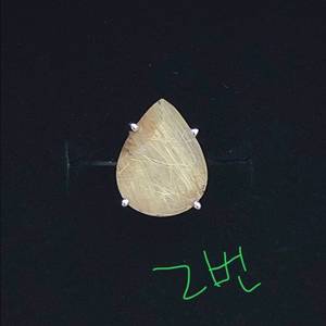 (미사용) s925 금침 수정 / 스카이 블루 토파즈 천연원석 반지 (조절링/각인ok) 이미지