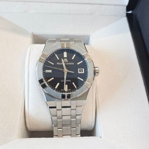 AI6007 오토매틱 39mm 메탈밴드 블랙, 39mm