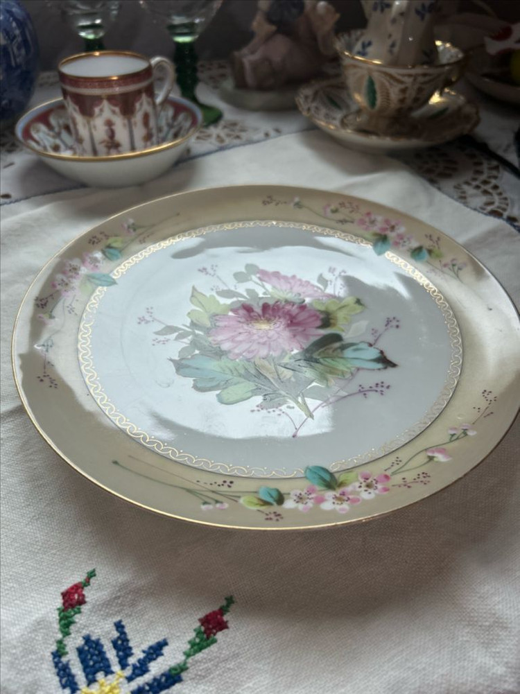 빈티지 접시 장식접시 핸드페인팅 이미지
