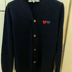 꼼데가르송 더블패치 네이비가디건 L