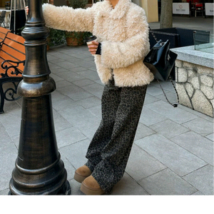 제이핏 벨201 더핀 엔뉴엘 레브시티 논프로젝트 호피 레오파드 데님팬츠 호피팬츠 이미지