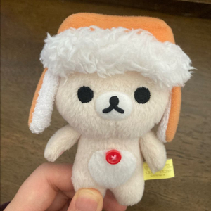 코리략쿠마 군밤모자 인형 이미지