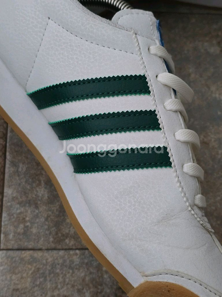 (240)아디다스 사모아 화이트 그린 스니커즈 운동화--5
