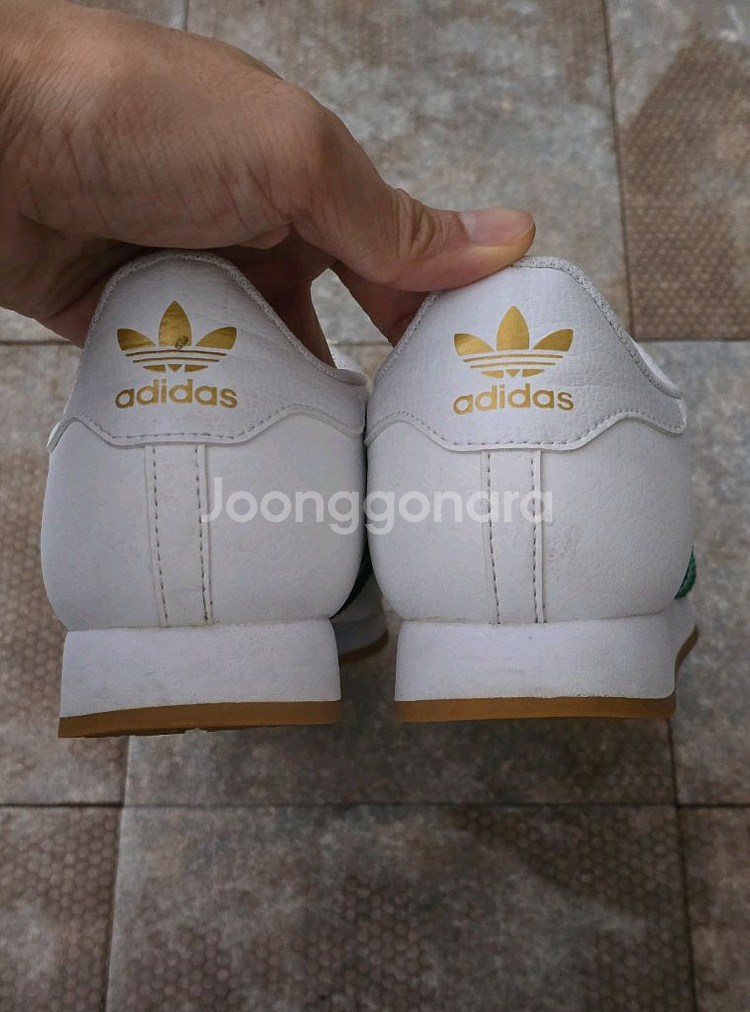 (240)아디다스 사모아 화이트 그린 스니커즈 운동화--8