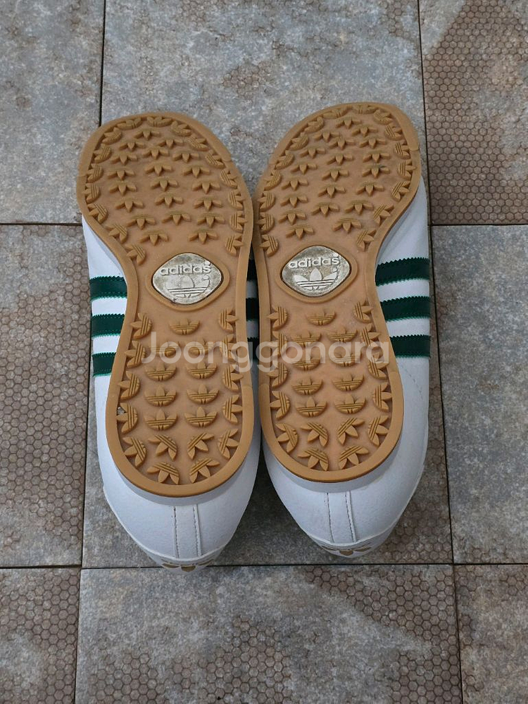 (240)아디다스 사모아 화이트 그린 스니커즈 운동화--9