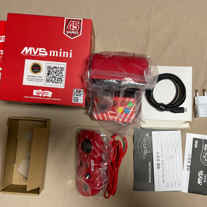 정발 네오지오 MVS 미니 + 컨트롤러+전원어댑터 풀박 레트로 게임기