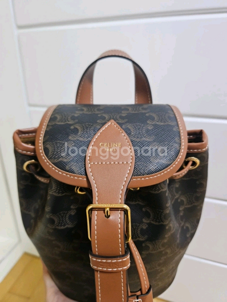 셀린느 폴코 미니 백팩--4