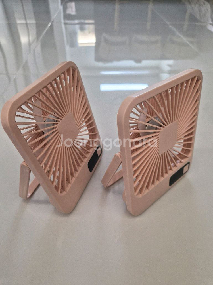 미니 휴대용 탁상 핑크 선풍기(새제품)--7