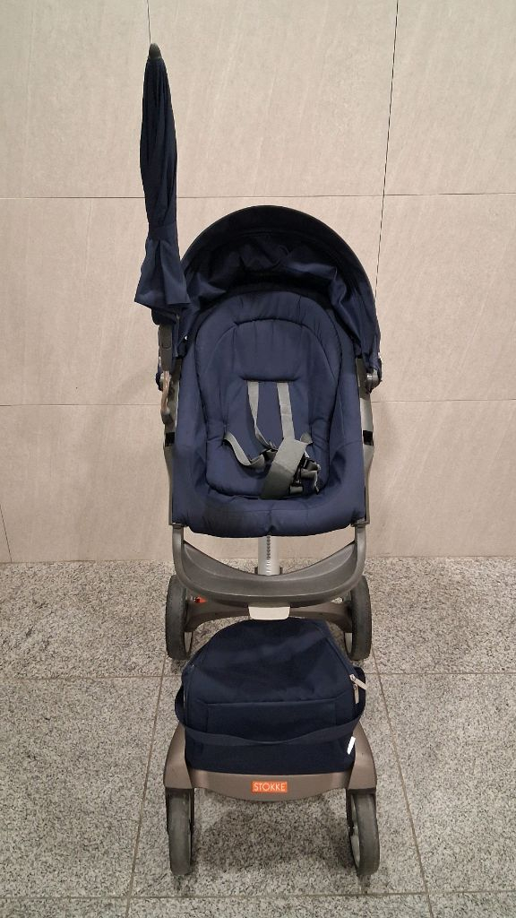 노르웨이산 최고급 명품 럭셔리 디럭스 유모차 스토케. 정품 고급 양산 + 커피컵홀더 + 아기 가방 + 쿠션 무료증정 이미지