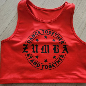 줌바 크롭 탱크탑 M 중고