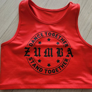 줌바 크롭 탱크탑 M 중고