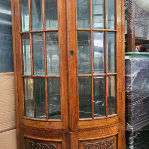 엔틱 원목 핸드메이드 코너장