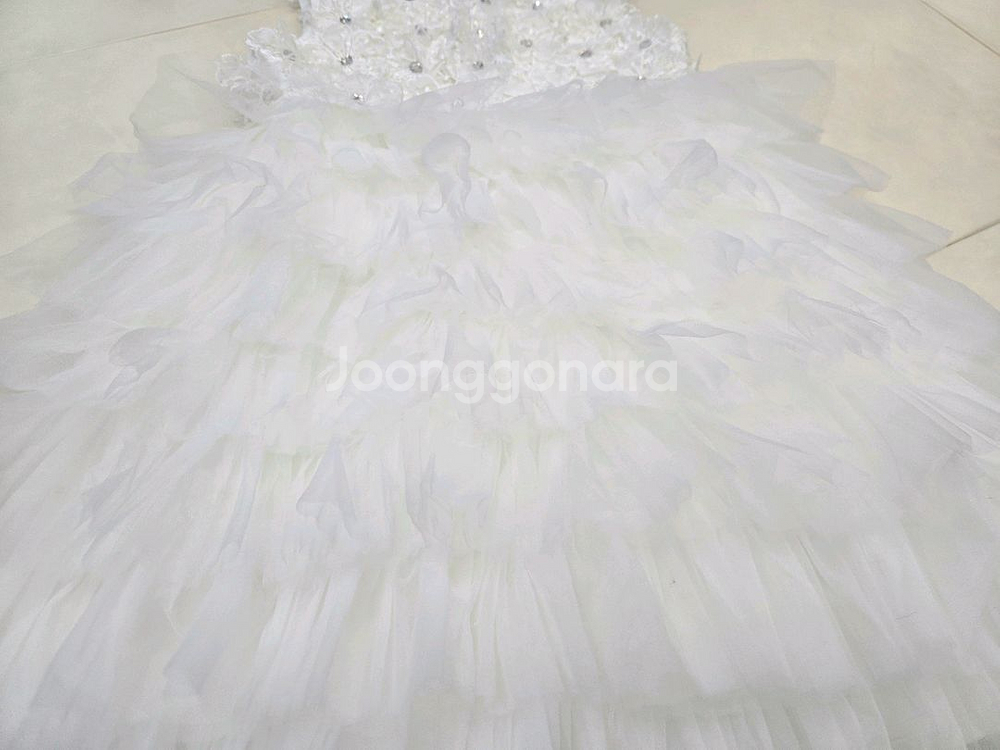 하얀 화이트 여아 드레스 130 사이즈--1