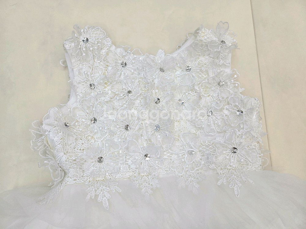 하얀 화이트 여아 드레스 130 사이즈--2