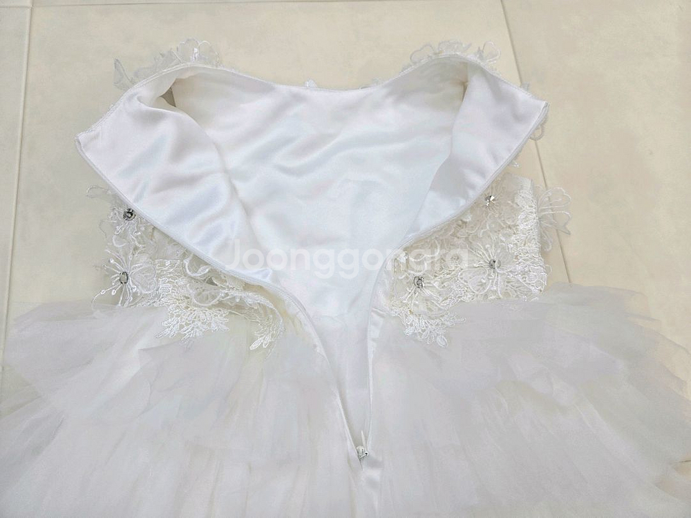 하얀 화이트 여아 드레스 130 사이즈--4