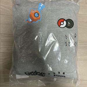아이앱X포켓몬 안농 후드 그레이 L,XL,XXL 판매
