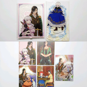 괴물 공작가의 계약 공녀 한정판 초판 아크릴 스탠드 엽서 카드 부록 로판 웹툰 굿즈