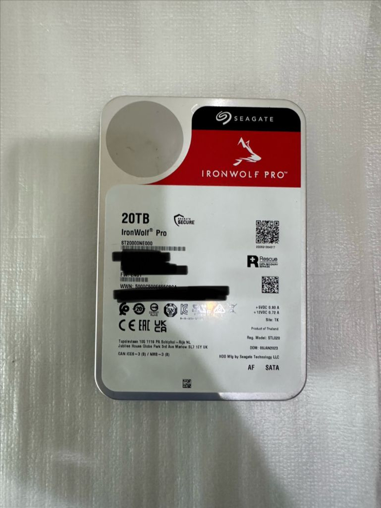 시게이트 아이언울프 하드디스크 20TB (수량 문의) 이미지