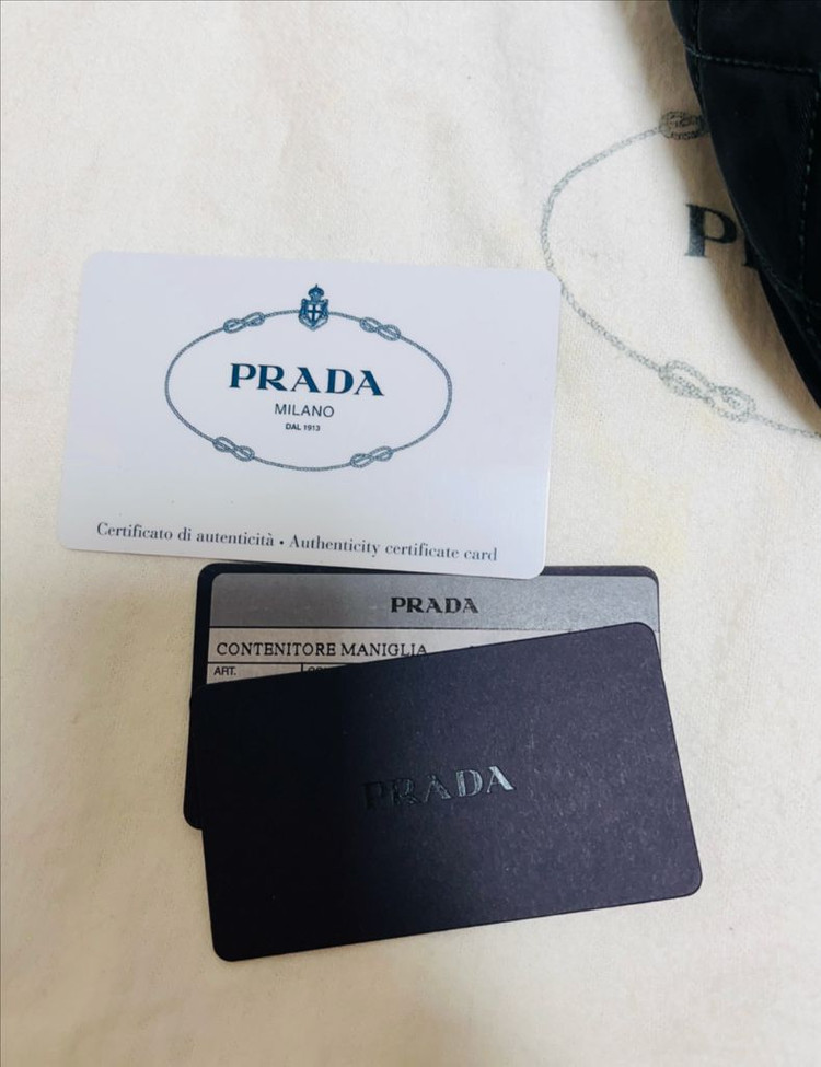 프라다 1NE051 리나일론 퀼팅 호보백--3