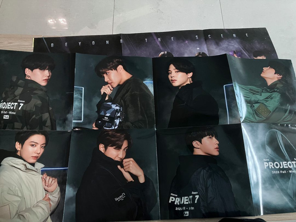 방탄 bts 휠라 fila 포스터--1