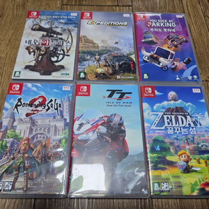 닌텐도스위치 게임팩 (네오아틀라스,머드러너,주차도 못하네,로맨싱사가2리벤지,티티아일오브맨,젤다의전설 꿈꾸는섬)
