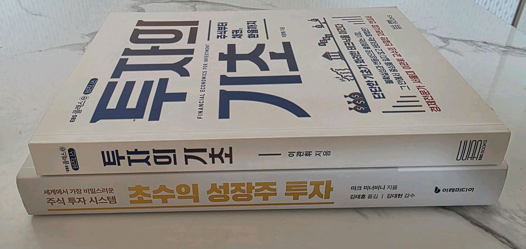 주식책 초수익성장주투자,투자의 기초 주식관련 도서 2권 세트--2